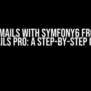 Send emails with Symfony6 from OVH E-mails Pro: A Step-by-Step Guide