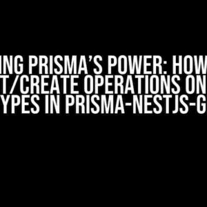 Unlocking Prisma’s Power: How to Hide Connect/Create Operations on Nested Input Types in Prisma-NestJS-GraphQL